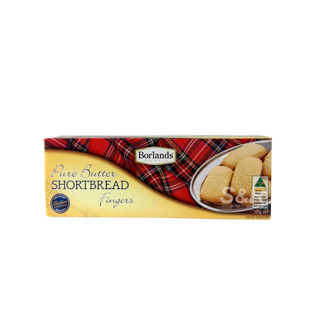 Borlands Pure Butter Shortbread Fingers 125g Borlands Pure Butter Shortbread Fingers 125g